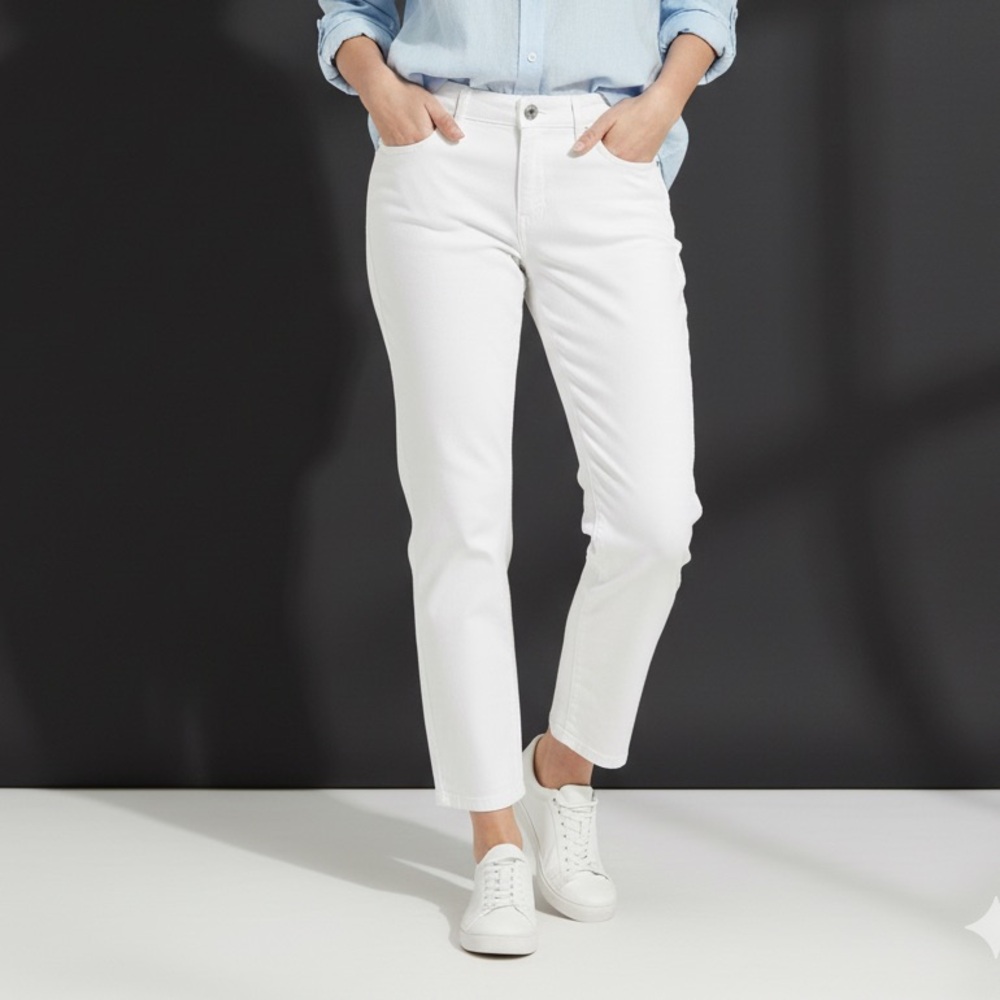 Nine West White Straight Leg Women's Jeans